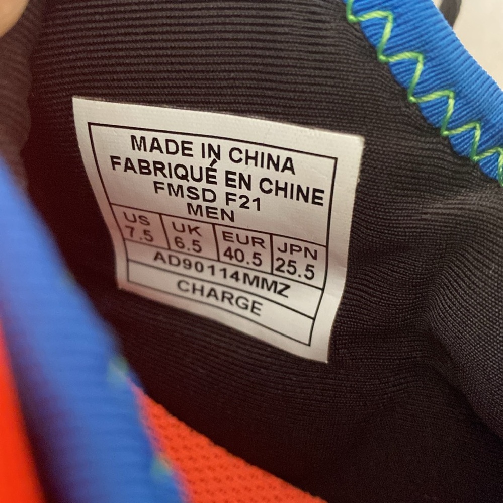 NWOT AND1 Blue and Orange Sneakers Vibrant Design Athletic size 7.5 - Picture 7 of 13